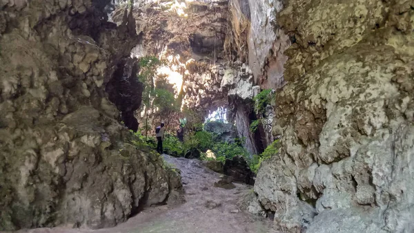 Скальные Образования Пещеры Petar Alto Ribeira Tourist State Park Сан — стоковое фото