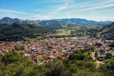 Sao Paulo Eyaleti, Brezilya 'daki Sao Bento do Sapucai şehrinin panoramik manzarası.