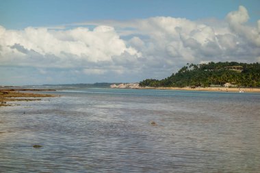 Bahia State, Brezilya 'daki Porto Seguro kasabasındaki Arraial DAjuda plajı..