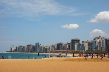 Vila Velha, ES, Brezilya - 103: 23 Yaz günü Kosta Sahili. Praia da Costa.
