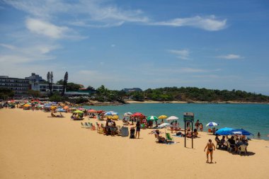 Vila Velha, ES, Brezilya - 103: 23 Yaz günü Kosta Sahili. Praia da Costa.