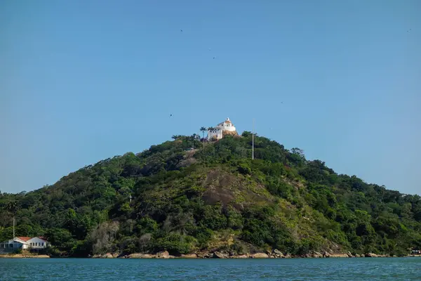 stock image Penha Monastery in Vila Velha, ES, Brazil, on the top of hill. Convent of Our Lady of Penha.