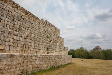Yucatan Yarımadası, Meksika 'daki Uxmal Maya arkeolojik alanı.