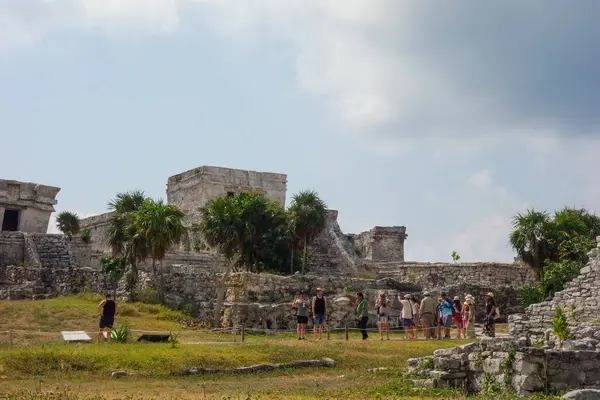 stock image Tulum, Mexico - 04.26.2024: ruins archaeological site. Ancient Mayan Ruins in Riviera Maya.