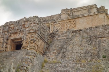 Yucatan Yarımadası, Meksika 'daki Uxmal Maya arkeolojik alanı.