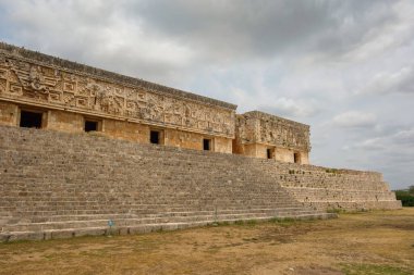 Yucatan Yarımadası, Meksika 'daki Uxmal Maya arkeolojik alanı.
