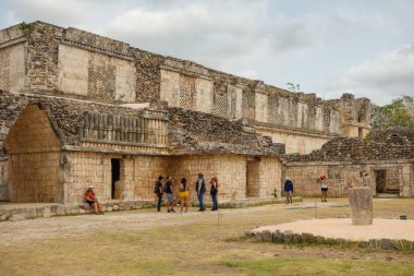 Uxmal, Meksika: Yucatan Yarımadası 'ndaki Uxmal Maya arkeolojik alanı.