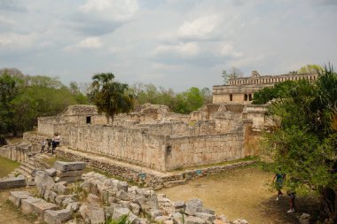 Kabah Maya arkeolojik alanı Yucatan Yarımadası, Meksika.
