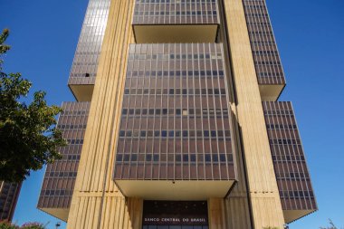 Brezilya Merkez Bankası binası veya Banco Central do Brasil, BACEN kısaltması. Brasilia 'da federal sermaye.