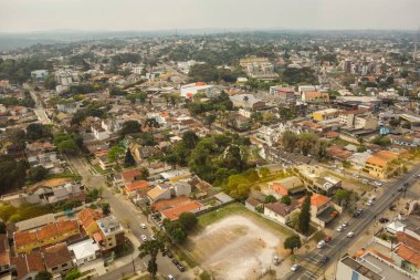 panoramic view of Curitiba cityscape, Brazil. the green city.