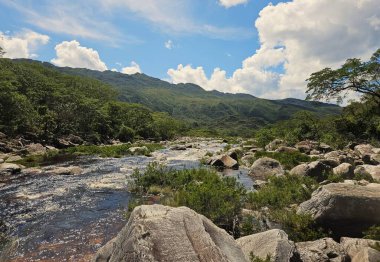 Brezilya, Minas Gerais 'deki Serra do Cipo Ulusal Parkı' nın güzel manzarası.