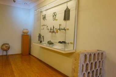 Pojan, Arnavutluk - 05.08.2025: Apollonia Arkeoloji Parkı, antik Yunan kolonisinin kalıntıları.