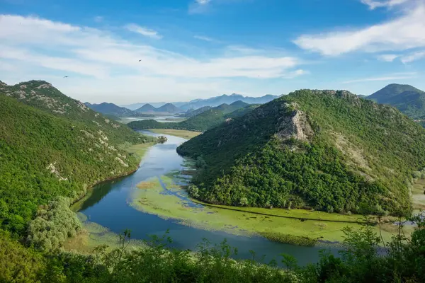 Rijeka Crnojevica Nehri, Karadağ ve Avrupa 'daki Pavlova Strana gözcüsünün çarpıcı manzarası.