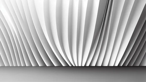 Abstract white interior background, 3d illustration.