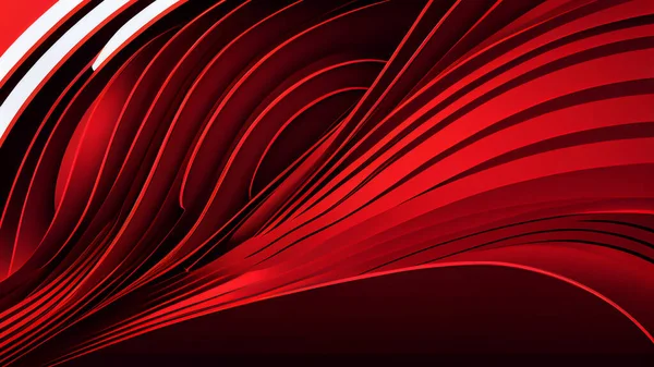 Abstract red background with curved lines. illustration for your design. High quality photo