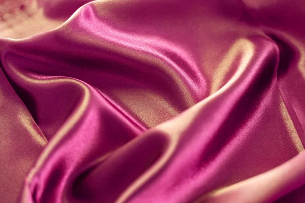 Silk fabric of viva magenta color