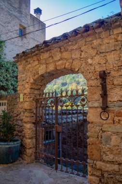 Streets of a typical european mountain village