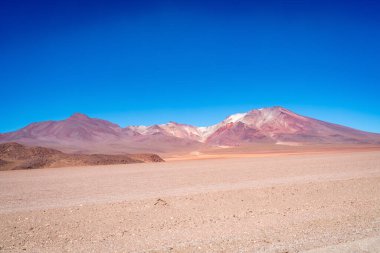 Bolivya altiplanosunun çöl manzarası. Yüksek kalite fotoğraf