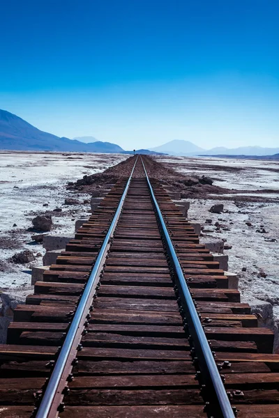 Train graveyard in the bolivian altiplano. High quality photo