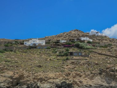 Mykonos köyünün manzarası. Yüksek kalite fotoğraf