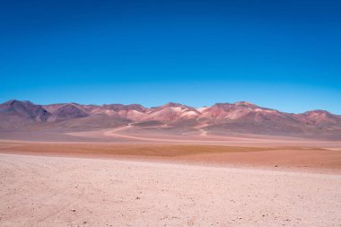 Bolivya altiplanosunun çöl manzarası. Yüksek kalite fotoğraf