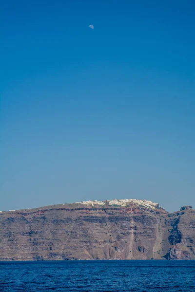 Вулканический Пейзаж Острова Санторини Высокое Качество Фото — стоковое фото