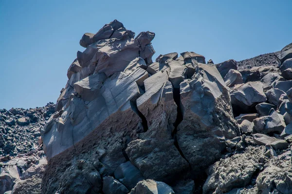 Vulkanisch Landschap Van Het Eiland Santorini Hoge Kwaliteit Foto — Stockfoto