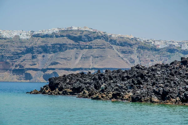 サントリーニ島の火山の風景 高品質の写真 — ストック写真