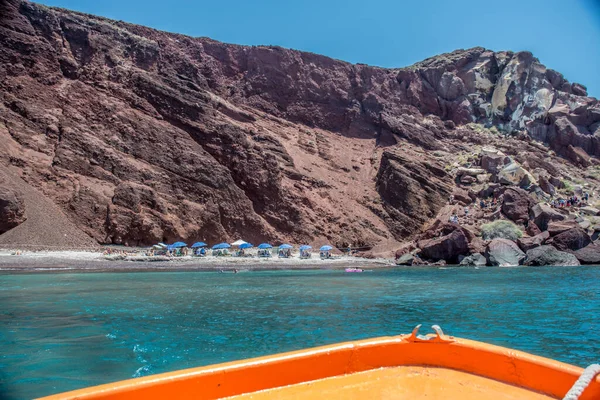 ギリシャのサントリーニ島にある赤いビーチ 高品質の写真 — ストック写真