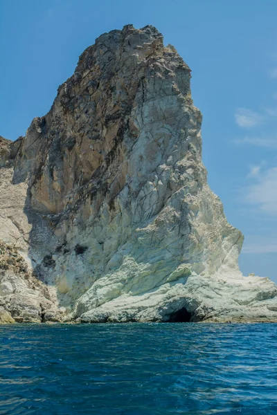 Вид Моря Белый Пляж Санторини Высокое Качество Фото — стоковое фото