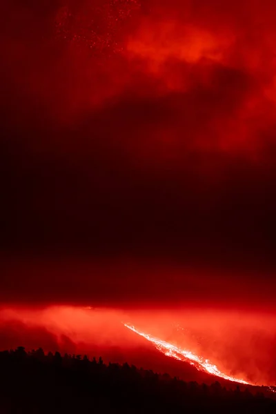 スペインのカナリア諸島 パルマ島に噴火火山 高品質の写真 — ストック写真