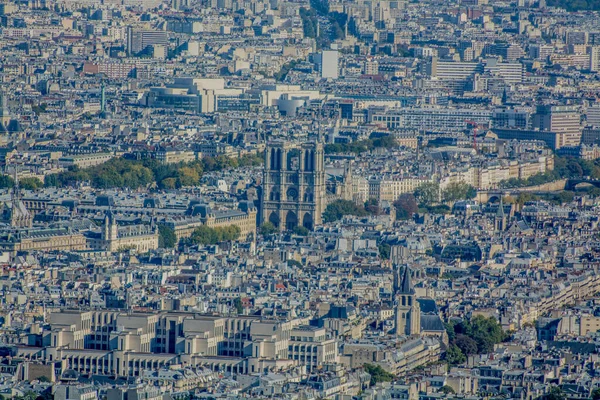 エッフェル塔の頂上からのパリの街の景色 高品質の写真 — ストック写真