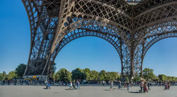 Eiffel Torony Fémszerkezete Kiváló Minőségű Fénykép — Stock Fotó