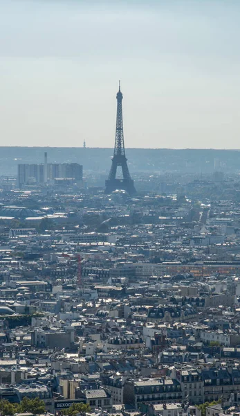 Eiffel Tower Sacre Coeur Paris High Quality Photo — Stock Photo, Image