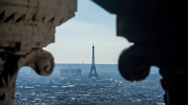 Tour Eiffel Sacré Cœur Paris Photo Haute Qualité — Photo