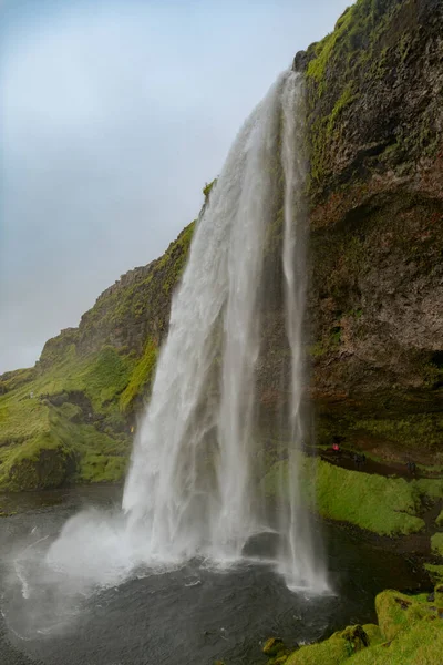 Velkolepý Seljalandsfoss Vodopád Islandu Kvalitní Fotografie — Stock fotografie