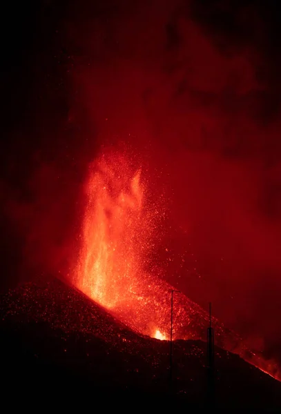 スペインのカナリア諸島 パルマ島に噴火火山 高品質の写真 — ストック写真