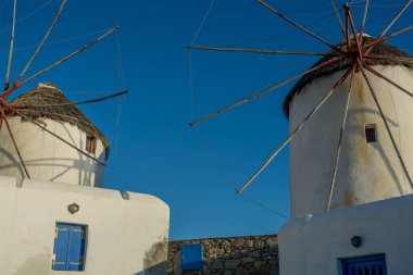 Mykonos köyünün manzarası. Yüksek kalite fotoğraf