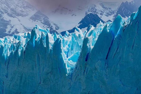 Παγετώδες Τοπίο Του Perito Moreno Στην Pampa Της Αργεντινής Υψηλής — Φωτογραφία Αρχείου