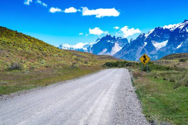Torres del Paine Ulusal Parkı, Şili Patagonya. Yüksek kalite fotoğraf