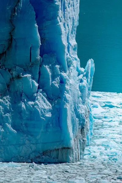 Παγετώδες Τοπίο Του Perito Moreno Στην Pampa Της Αργεντινής Υψηλής — Φωτογραφία Αρχείου