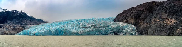 Γκρι Παγετώνας Στο Εθνικό Πάρκο Torres Del Paine Στην Παταγονία — Φωτογραφία Αρχείου