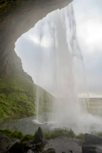 Spectacular Seljalandsfoss Waterfall Iceland High Quality Photo — Stock Photo, Image