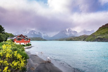 Torres del Paine Ulusal Parkı, Şili Patagonya. Yüksek kalite fotoğraf