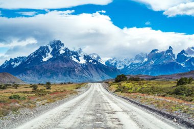 Torres del Paine Ulusal Parkı, Şili Patagonya. Yüksek kalite fotoğraf