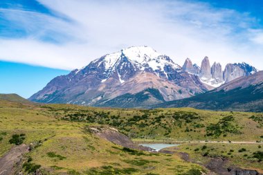 Torres del Paine Ulusal Parkı, Şili Patagonya. Yüksek kalite fotoğraf