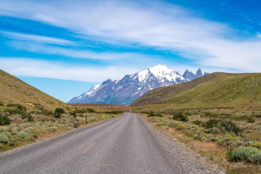 Torres del Paine Ulusal Parkı, Şili Patagonya. Yüksek kalite fotoğraf