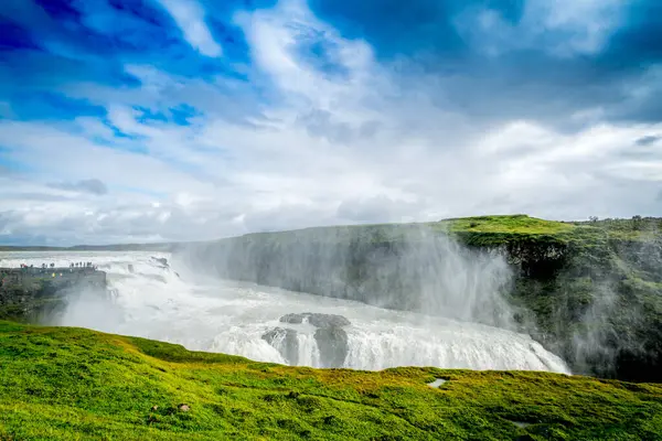 stock image spectacular Gullfoss waterfall in Iceland. High quality photo