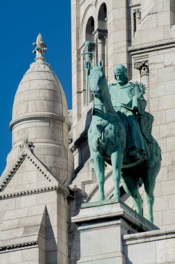 Sacre Coeur de Paris mimarisinin ayrıntıları. Yüksek kalite fotoğraf