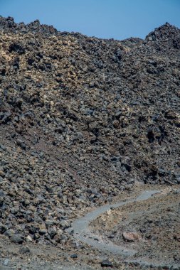 Santorini adasının volkanik manzarası. Yüksek kalite fotoğraf